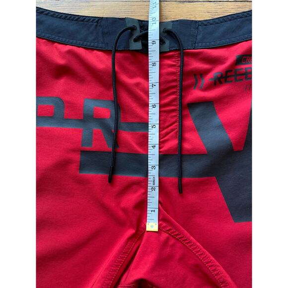 REEBOK Crossfit Red/Black Performance Shorts sz 30 - Picture 8 of 10